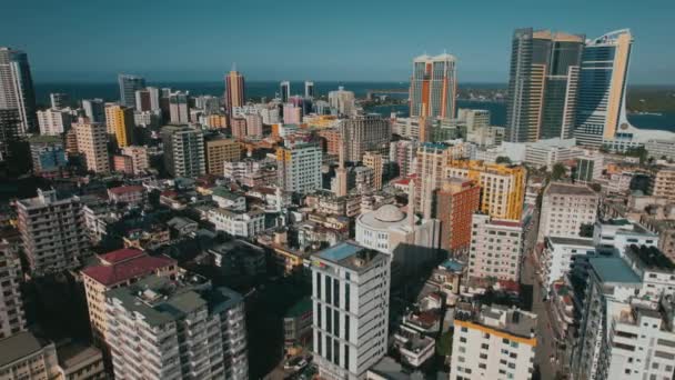 Vista Aérea Cidade Dar Salaam Tanzânia — Vídeo de Stock