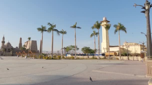 Place Centrale Mosquée Ahmed Nagm Louxor Égypte — Video