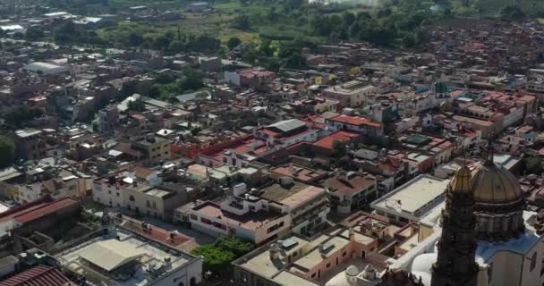 Lot Nad Kościołem Atotonilco Jalisco — Wideo stockowe