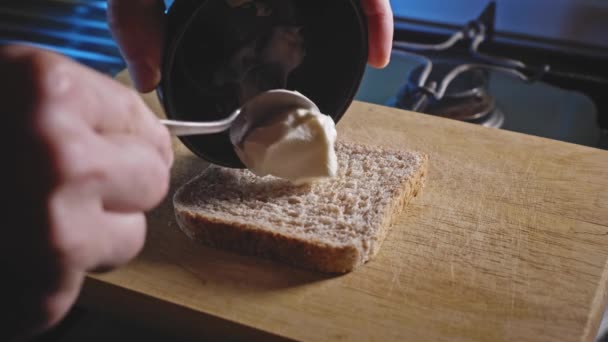 Cocinar Albóndigas Hechas Con Carne Pavo Magra Acercamiento Slider Shot — Vídeo de stock