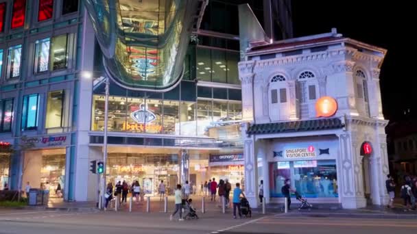 Entrada Grande Shopping Orchard Gateway Cingapura — Vídeo de Stock