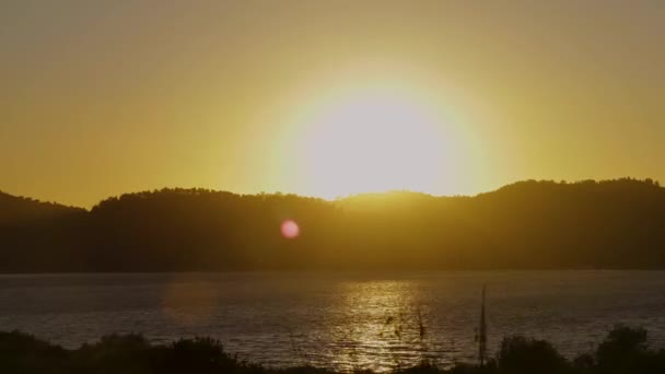 Timelapse Del Hermoso Cielo Del Atardecer Concepto Fondo Natural — Vídeos de Stock