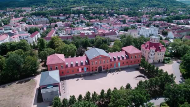 Pequeño Museo Adicional Parte Del Palacio Sondershausen Durante Día Soleado — Vídeo de stock