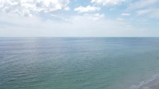 Уникальная Поворотная Антенна Которая Показывает Мексиканский Залив Затем Вращается Сторону — стоковое видео