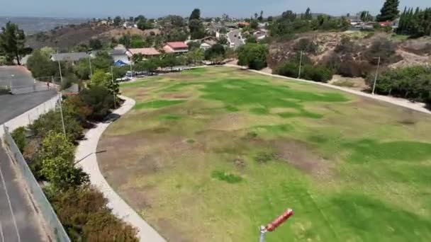 Aerial View Ralph Dailard Elementary School Playground Yard San Carlos — 비디오