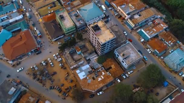 タンザニアの諸五郎町の空中風景 — ストック動画