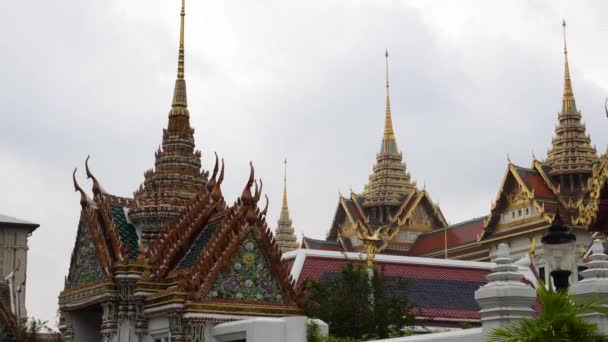 Uno Scatto Dei Tanti Bellissimi Templi Del Grand Palace Bangkok — Video Stock