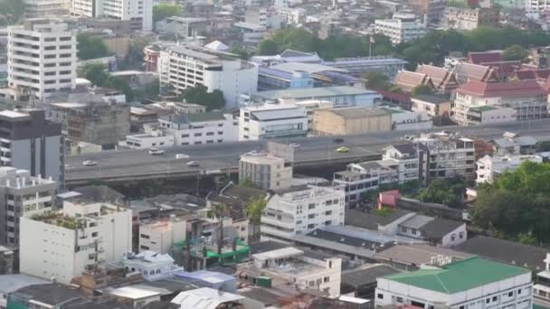 Colpo Autostrada Trafficata Bangkok Nella Capitale Della Thailandia — Video Stock