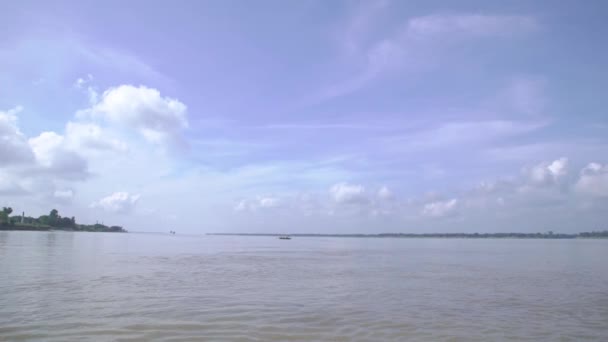 Sungai Yang Sangat Luas Bengal — Stok Video