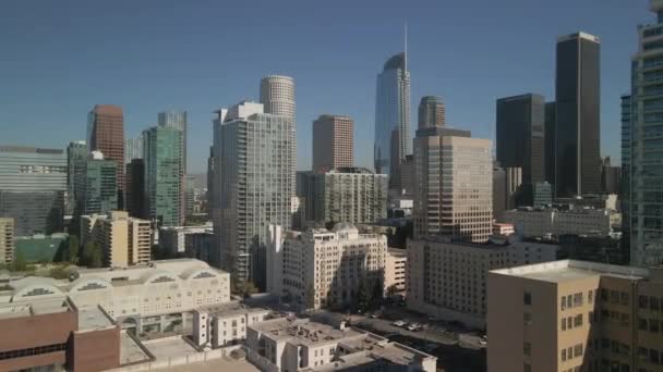 Downtown Los Angeles Vanaf South Park — Stockvideo