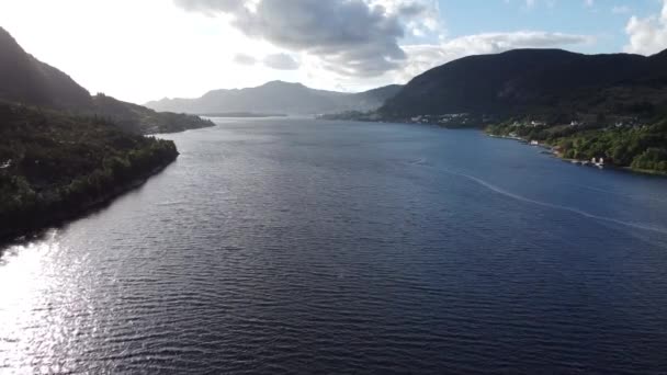 Hermosa Vista Sobre Famoso Lysefjord Noruega — Vídeos de Stock
