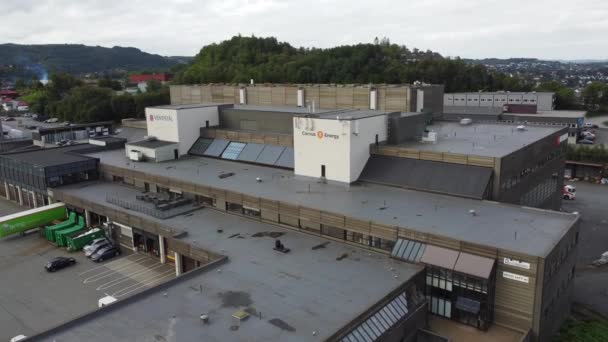 Kantor Pusat Dan Pabrik Perakitan Perusahaan Baterai Energi Corvus Bergen — Stok Video