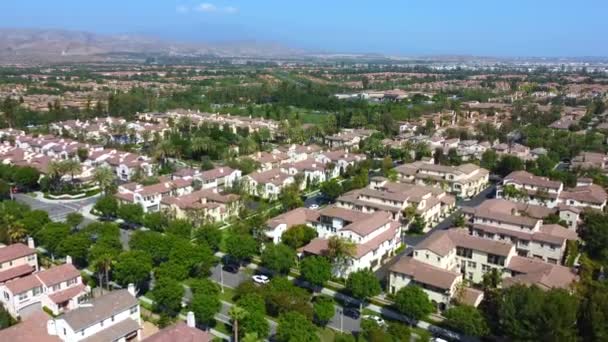 Irvine California Daki Evler Woodbury Village Hava Manzarası Orange County — Stok video