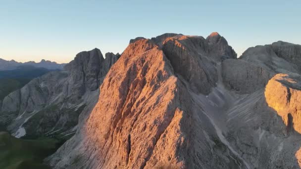Overskyet Dag Efter Stormen Dolomitterne Bjerge Med Bjergtoppe Ser Fra – Stock-video