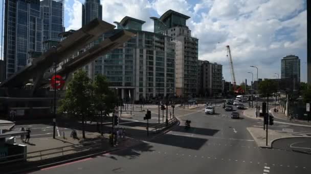 Trafic Sous Pont Vauxhall Londres Royaume Uni — Video