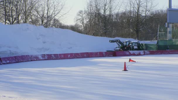 Vecchio Pattinaggio Velocità Parco Frogner Oslo Norvegia — Video Stock