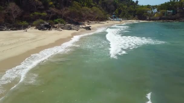 Surfare Paradise San Pancho Mexiko Amazing Beach — Stockvideo
