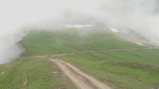 공중에서 바라본 Misy Baboon Valley Empty Path Baboon Valley Kashmir — 비디오