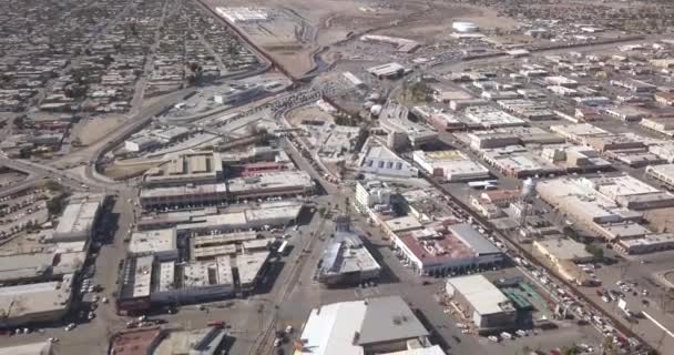 Drone Voando Para Esquerda Sobre México Mostrando Fronteira Dos Estados — Vídeo de Stock