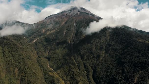 Tungurahua Stratovulkaan Baos Agua Santa Ecuador — Stockvideo