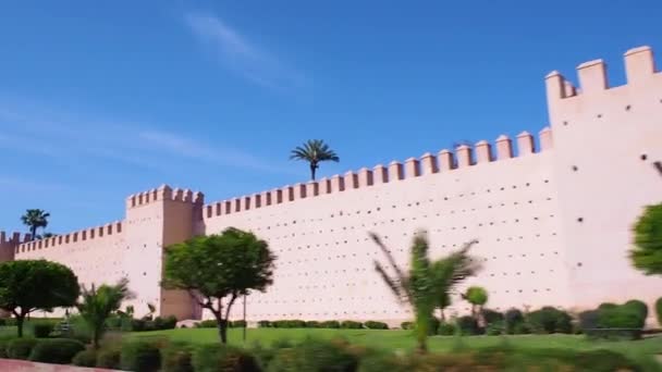 Muro Cidade Velha Marrakech — Vídeo de Stock