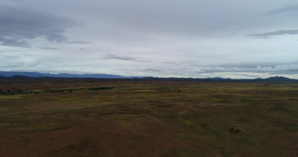 Woestijn Zicht Vanuit Lucht Argentijnse Boliviaanse Grens Provincie Jujuy Achtergrond — Stockvideo