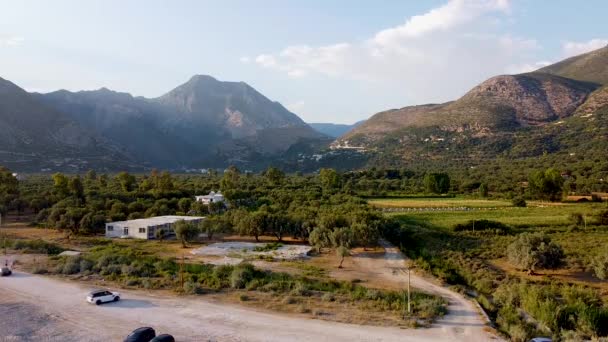 Arnavutluk Rivierası Ndaki Dağlar — Stok video