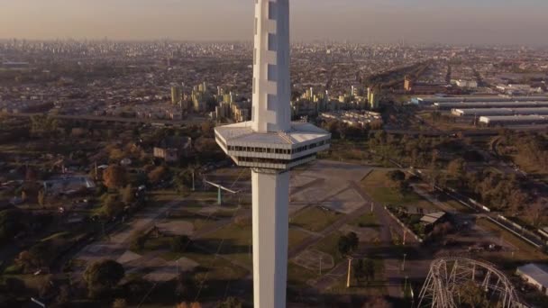 Torre Espacial Megfigyelése Buenos Aires Argentínában — Stock videók