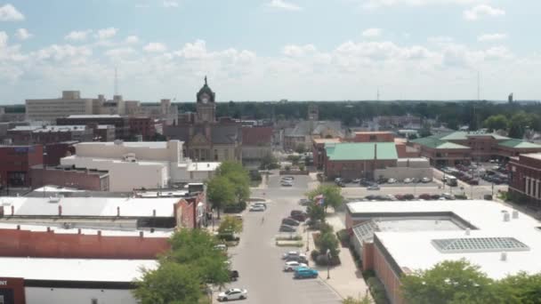 Findlay Ohio Panorama Dronem Wideo Porusza Się Bokiem — Wideo stockowe