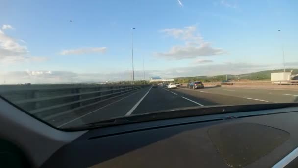 Timelapse Hyperlapse Kamera Samochodowa Nagranie Ruchu Bristol M49 — Wideo stockowe