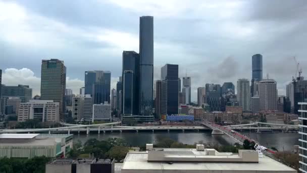 Australiano Hornet Brisbane City Flyover — Vídeos de Stock