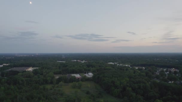 Een Luchtfoto Van Een Lege Droge Gebarsten Moeras Terugwinning Bodem — Stockvideo