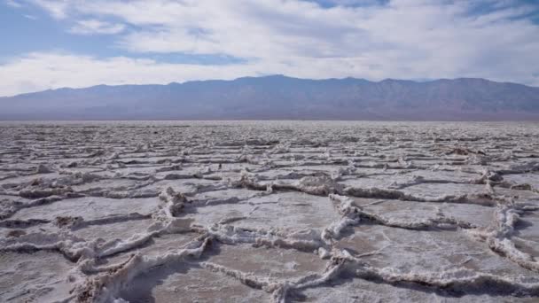 Paesaggio Ultraterreno Badwater Basin Salt Flats Death Valley California — Video Stock