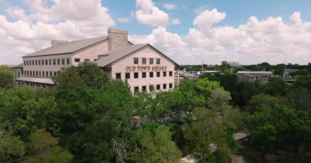 Bürogebäude Altstädter Ring Rock Texas Memorial Park Chisholm Trail Sonnigen — Stockvideo