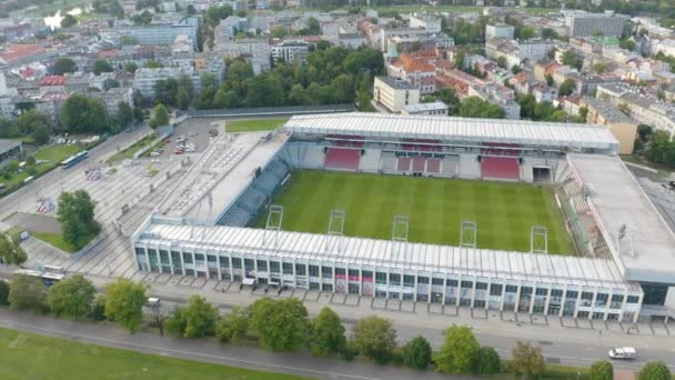 Birds Eye View Marshal Jozef Pilsudski Stadium Cracovia — 비디오