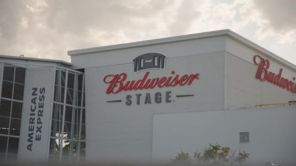 Вид Popular Open Air Concerte Venue Budweiser Stage Торонто Онтарио — стоковое видео