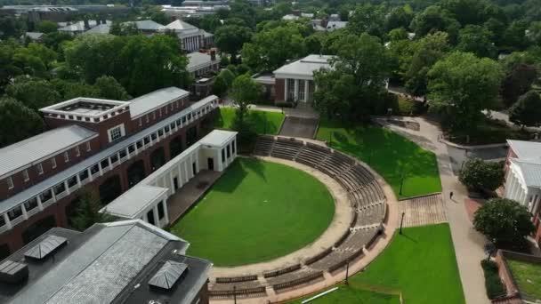 Mcintire Anfiteatro Universidad Virginia Uva Lugar Reunión Teatro Aire Libre — Vídeos de Stock