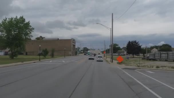 トラックPov インディアナ州の道路を運転する — ストック動画