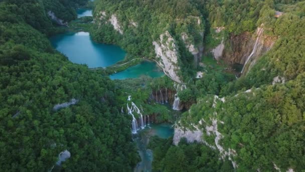 Fotografía Del Parque Nacional Del Lago Plitvice Croacia Europa — Vídeo de stock