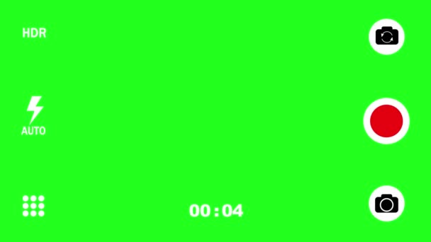 Screen Smartphone Camera Screen Recording Video Animation Auf Green Screen — Stockvideo