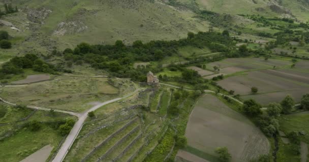 Vliegtuig Van Het Koninklijk Kasteel Wawel Aan Vistula Wisa Rivier — Stockvideo