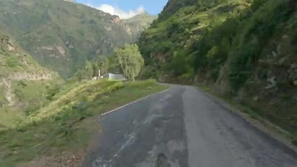 Ένα Timelapse Ενός Οχήματος Που Διέρχεται Από Shimla Kinnaur Spiti — Αρχείο Βίντεο