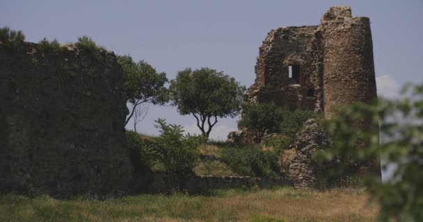 佐治亚州Mtskheta附近Jvari修道院的废墟 — 图库视频影像