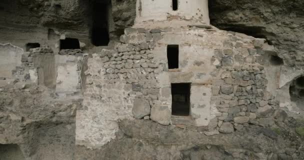 Resti Del Monastero Delle Grotte Vanis Kvabebi Nella Regione Samtskhe — Video Stock