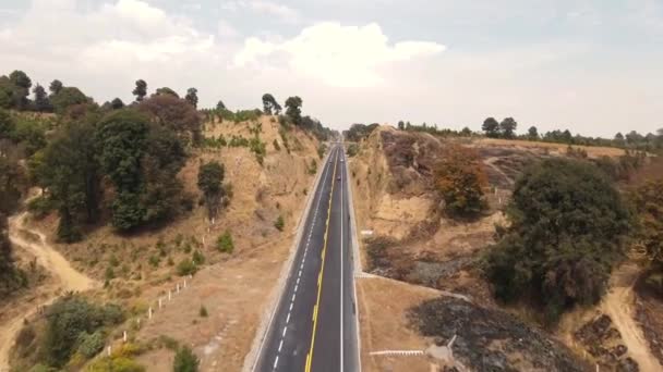 Tiro Aéreo Das Rodovias País — Vídeo de Stock