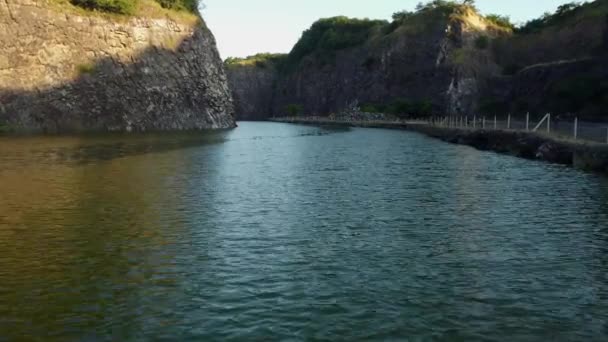 Aerial Shot Lake Cerro Emby Paraguay — Stock Video