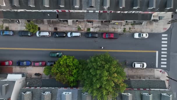 Verenigde Staten Metro Stad Stedelijk District Woninghuizen Amerika Bovenaanzicht Vanuit — Stockvideo