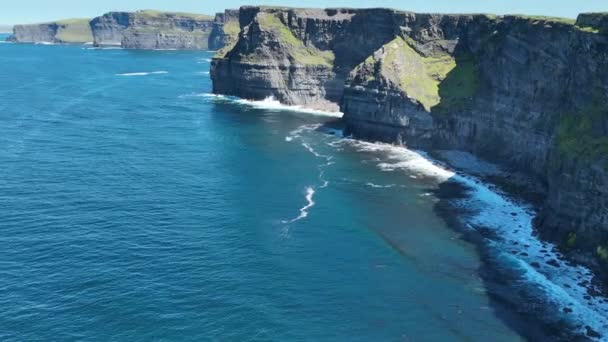 Klify Moher Drone Fotage — Wideo stockowe