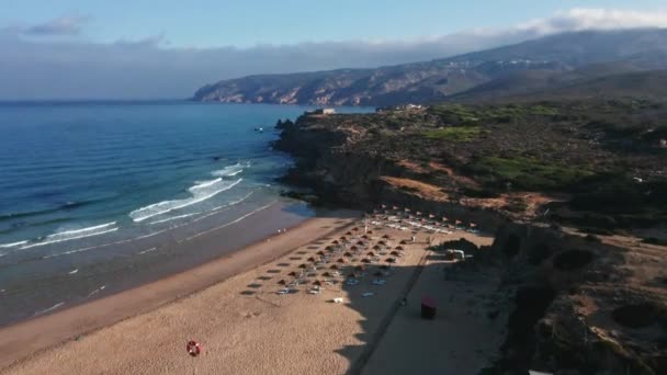 Spiaggia Dune Guincho Portogallo — Video Stock