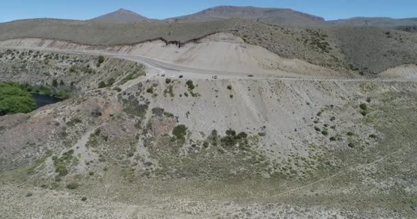 Wüsten Und Luftaufnahme Der Argentinischen Und Bolivianischen Grenze Provinz Jujuy — Stockvideo